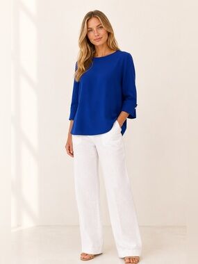 Women's Blue Blouse 2X